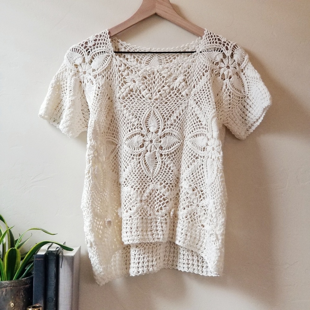 Vintage Open Knit Top